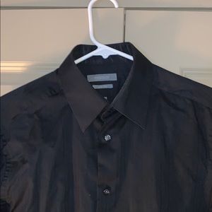 Men’s Black Collard Dress Shirt